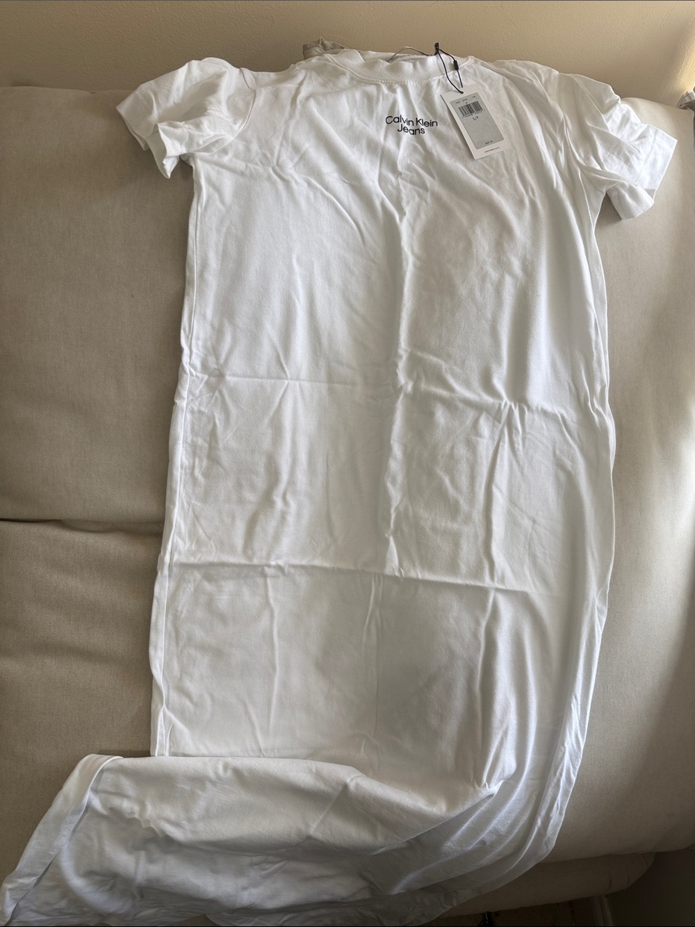 Calvin Klein Jeans Kids White Short Sleeve Logo Tee
